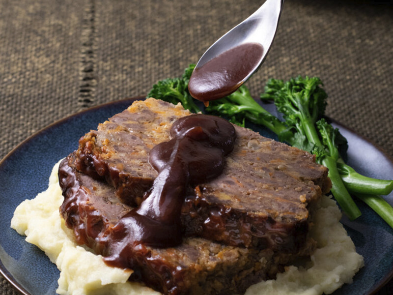 BBQ Sweet Potato Meatloaf