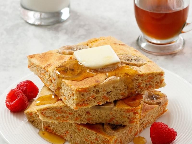 Sweet Potato Sheet Pan Pancakes