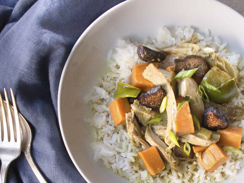 Turkey, Sweet Potato, and Fig Curry